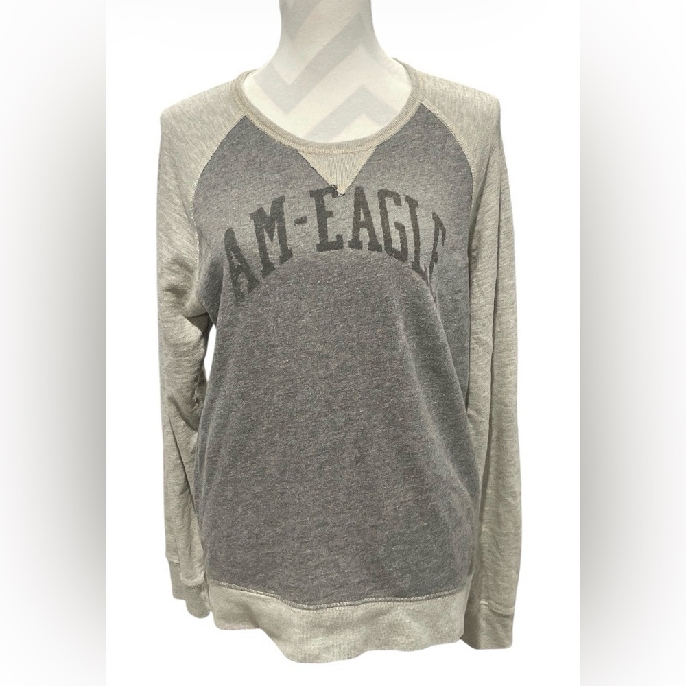 Vintage American Eagle Outfitters  Heather Gray Knit Crew neck Top Medium
